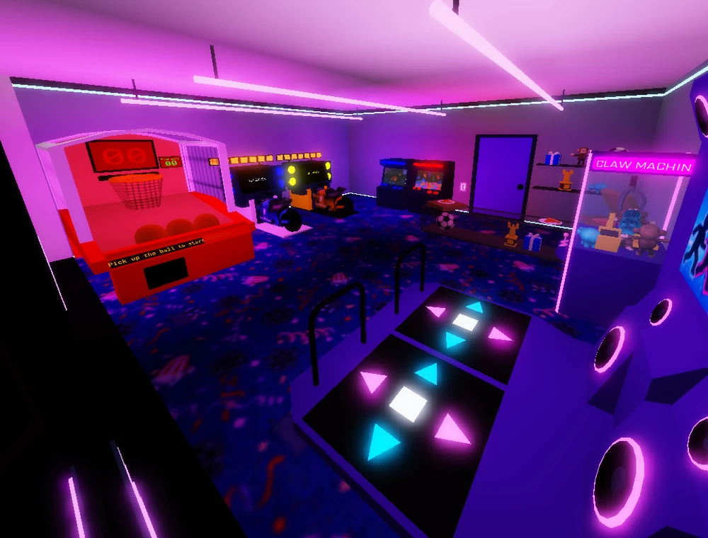 Neon Lights Arcade Entrance