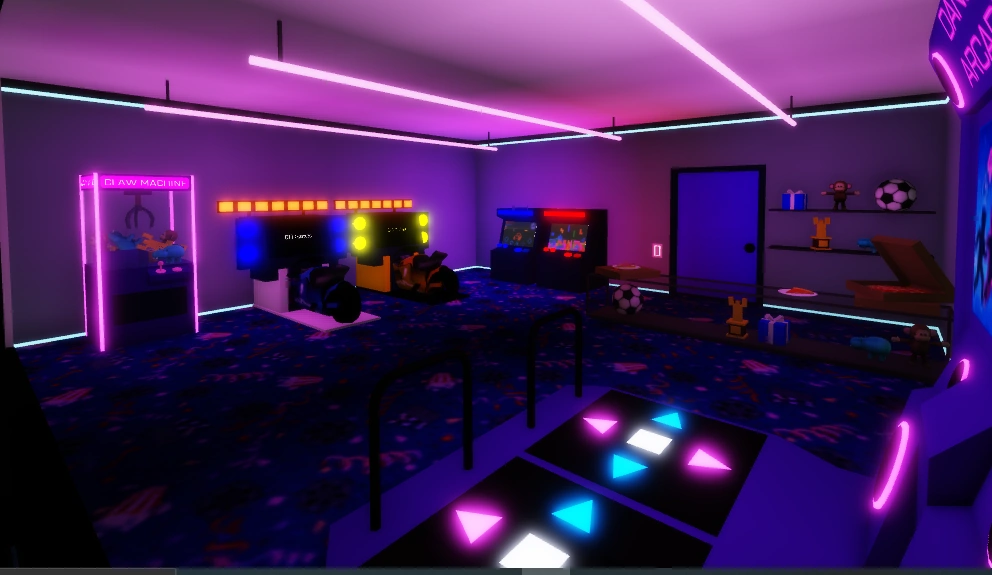 Arcade Location Next to Pastry Shop