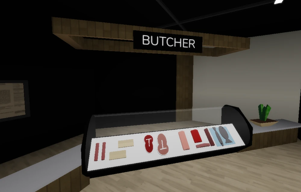 Grocery Store Butcher Section