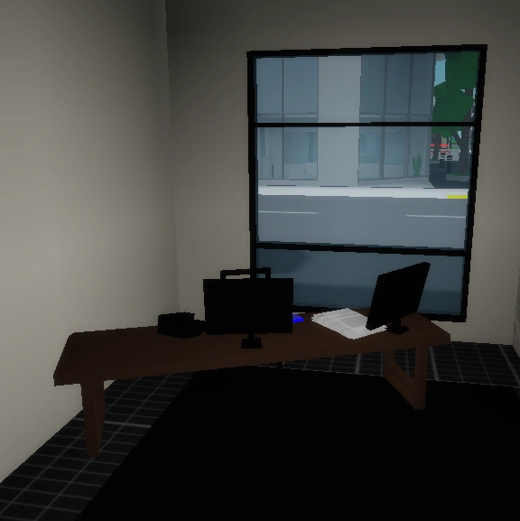 Police Office with Computer Brookhaven RP